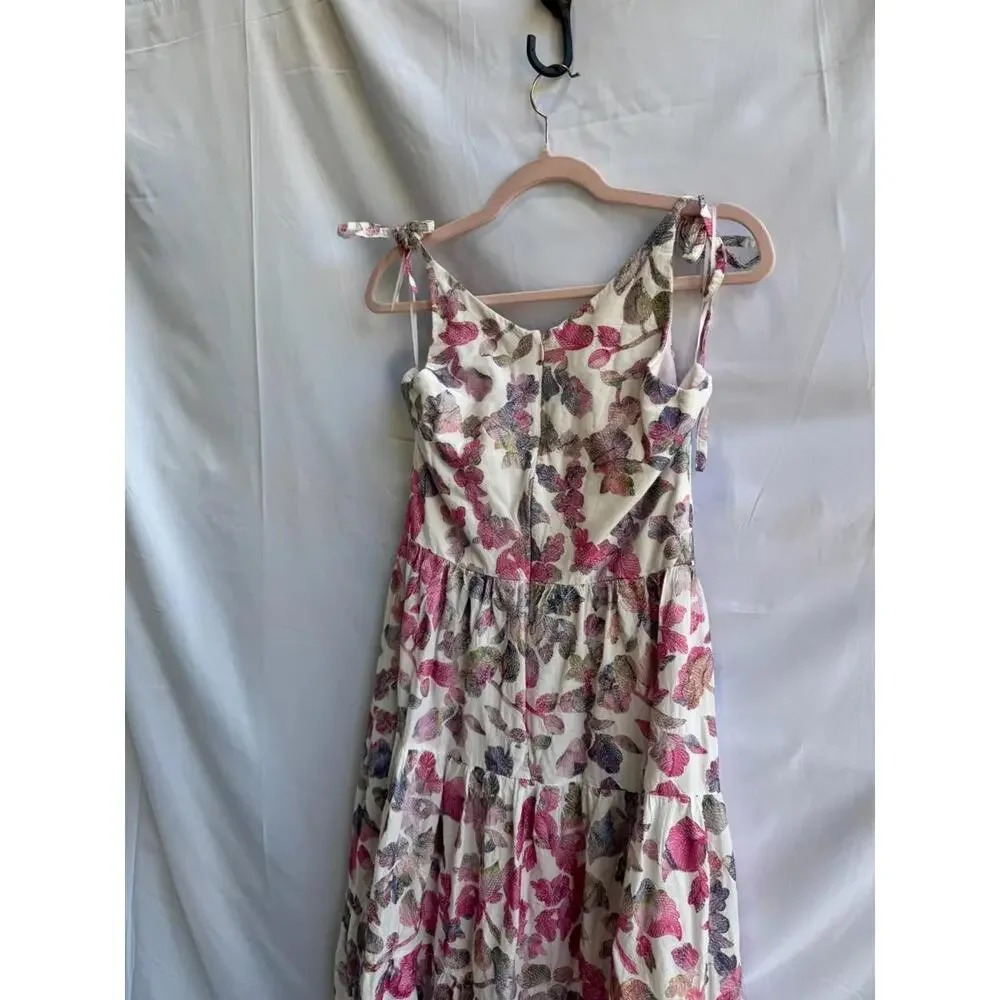 Dress The Population Floral Pearl Maxi Dress (With Loose Threads/Fraying) - Picture 6 of 9